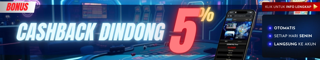 BONUS CASHBACK DINDONG